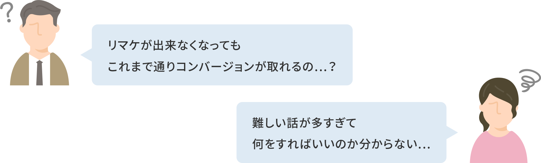 リマケが出来なくなってもこれまで通りコンバージョンが取れるの...？ 難しい話が多すぎて何をすればいいのか分からない...