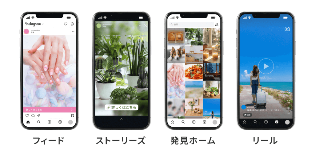 Instagram動画広告の掲載場所